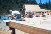 Second floor decking