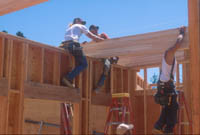 Installing the beams